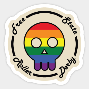 Free State Roller Derby Sticker